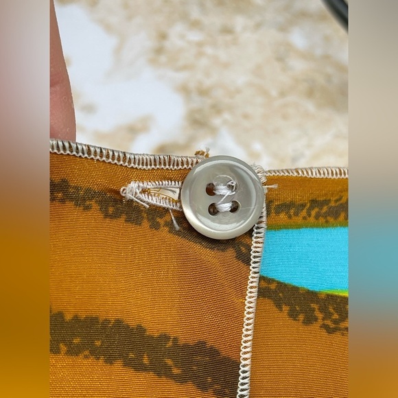 M MISSONI ABSTRACT SILK DRESS SIZE 6 - Picture 8 of 13